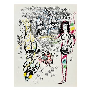 Marc Chagall, Acrobats at Play, 1960, Lithograph For Sale