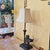 Metal Vintage Neoclassical Bronze Winged Lion Griffin Table Lamp With Linen Shade For Sale - Image 7 of 18