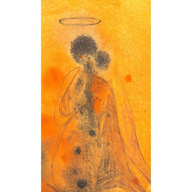 Color lithograph "Sponsabo Te Mihi in Sempiternum" (I will betroth you to me forever..., Matthew Chapter 5) from Salvador...