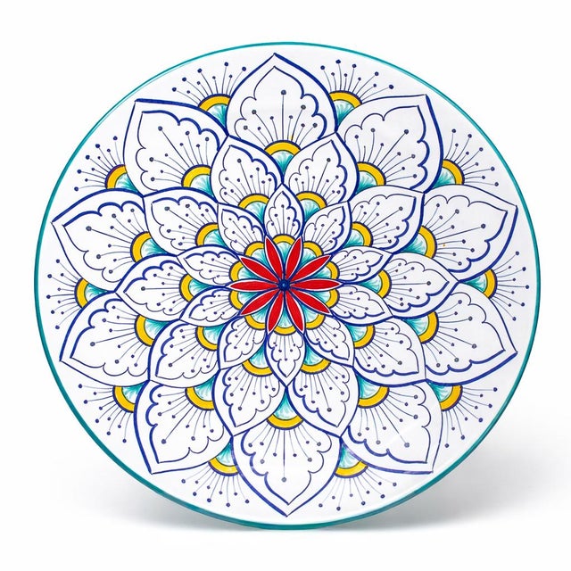 The Intreccio Teal 4-Piece Place Setting brings centuries of Italian ceramic artistry to your table. Hand-painted by...