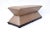 Art Deco Baker Furniture Hourglass Bench Ottoman With Leather Upholstery For Sale - Image 3 of 12