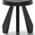 Stool model Meribel designed by Charlotte Perriand in 1953-61. Oak stained black. Relaunched by Cassina in 2011....