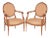 Pair of Traditional 19th Century Louis XVI Style Accent Chairs For Sale