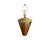 1970s Rare Pair Solid Brass Cone Cylinder v Shaped Table Lamps – Mid Century Modern 1970s New Shades Set of 2 For Sale - Image 5 of 11