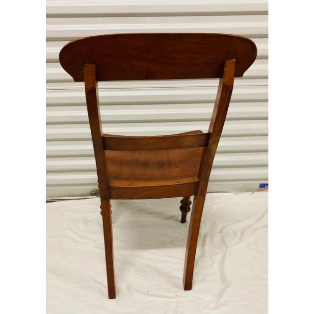 English English Regency 19th Century Mahogany Side Chair Turned Legs For Sale - Image 3 of 12