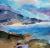 American Vintage Sunset Seascape Watercolor Point Lobos, Carmel by Les Anderson For Sale - Image 3 of 5