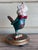 Turquoise Curiosity Cabinet Victorian Style Lady Siren Bird With Human Face Figurine on the Gilt Stand For Sale - Image 8 of 13