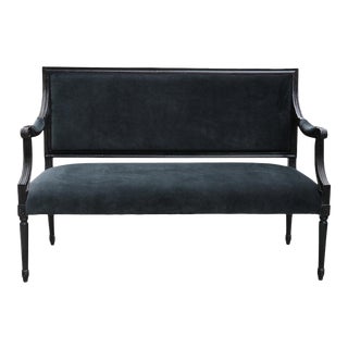 Vintage Black Bench For Sale