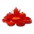 Red Ceramic Mid-Century Dinner Set by Gerz West Germany - Place Settings for 4 / 22 Pieces For Sale