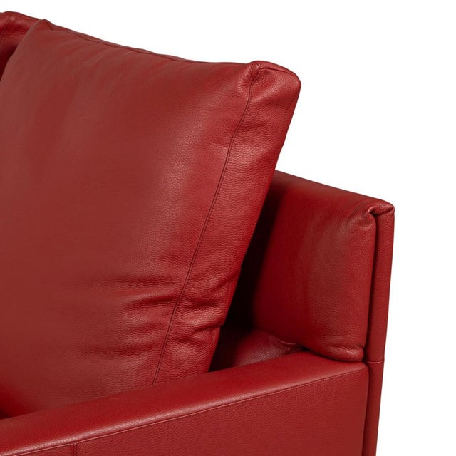 Gordon 4-Seater Sofa in Red Leather from Walter Knoll / Wilhelm Knoll For Sale - Image 6 of 15