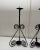 Black Vintage Spanish Mid Century Modern Black Iron Candle Holders, a Pair For Sale - Image 8 of 12