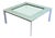 Modernist Metamorphic Extending Glass and Steel Coffee Table with Storage from Knoll, 2000s For Sale