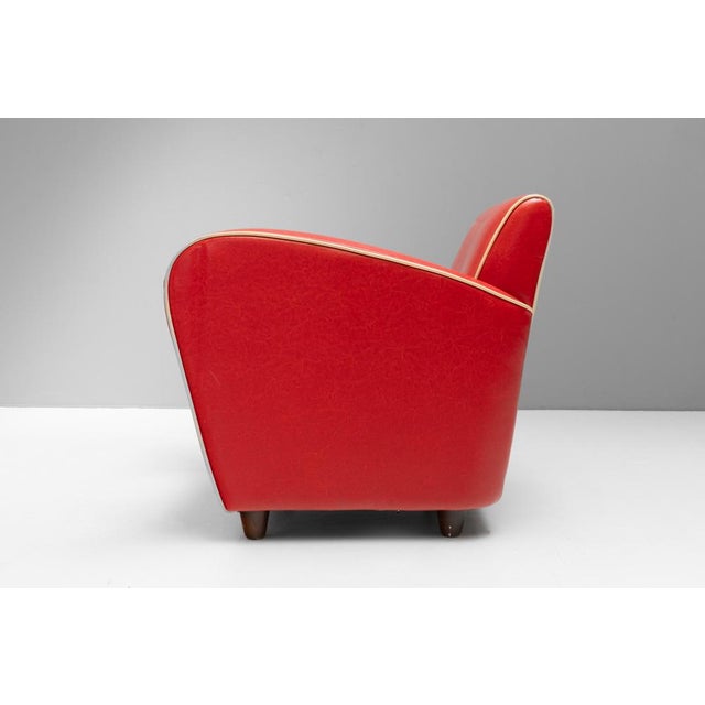 Vintage Art Deco Style Club Chair, 1980s For Sale - Image 4 of 8