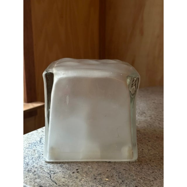 Vintage Scandinvian Ice Cube Lamp in Frosted Glass from Ikea, 1990s For Sale - Image 11 of 14