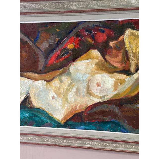 Bengt Ellis, Nude Model, 1960s, Oil on Canvas, Framed For Sale - Image 13 of 17
