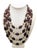 Vintage 1960s Signed Boucher Multi-Strand Beaded Faux-Amethyst Necklace For Sale
