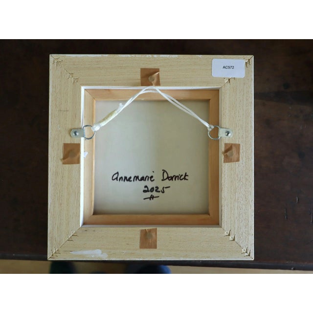 2025 Contemporary 'Sunny Cup' Minimalist Naive Style Still Life Acrylic Painting by British Artist Annemarie Derrick, Framed For Sale - Image 12 of 12