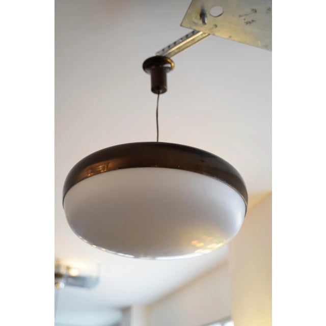 Mid-Century Modern Italian UFO Pendant Lamp from Stilnovo, 1950s For Sale - Image 11 of 11