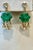 12Ct Carved Emerald & 5 Ct Rose Diamond Dangling Post Earrings 22 Kt Yellow Gold Discover elegance in our Emerald Diamond...