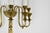 1940s Pair of Four-Light Italian Brass Candelabra Sconces, 1940s For Sale - Image 5 of 9
