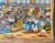 Mid 20th Century Detailed Latino Folk Art Comalapa School Movement - Painting of the Fiesta De Comalapa, Signed For Sale - Image 5 of 11