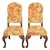 Berkey & Gay Antique Chippendale Carved Walnut Side Chairs or Dining Chairs, Pair For Sale
