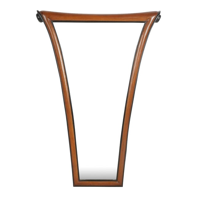 Mid 20th Century Harrison Gil Large Scroll Mirror For Sale