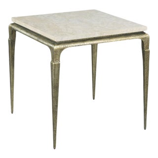 Valentino Lamp Table in Gold For Sale