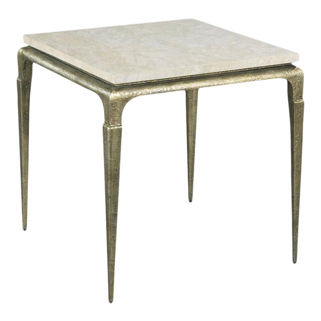 Valentino Lamp Table in Gold For Sale