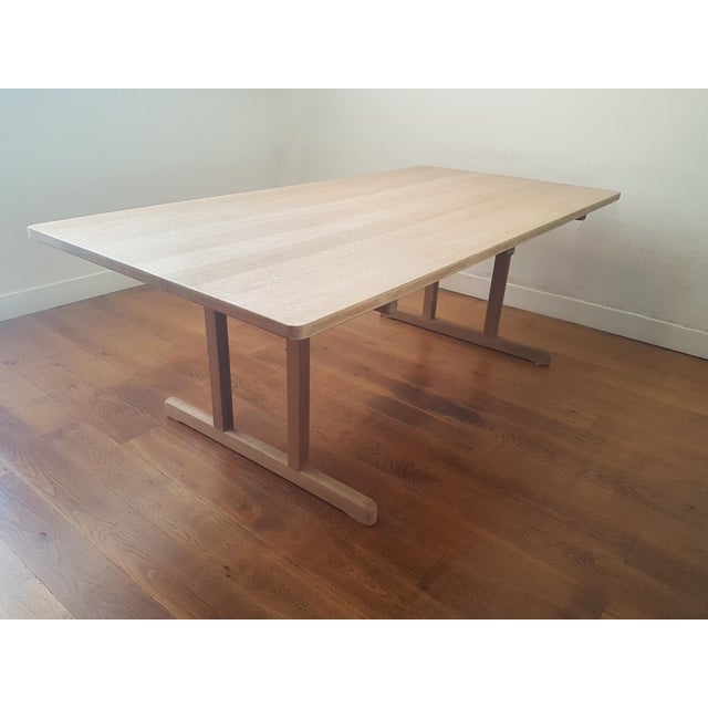 BM6286 Shaker Dining Table in Soaped Oak by Børge Mogensen, 1970s For Sale - Image 10 of 15