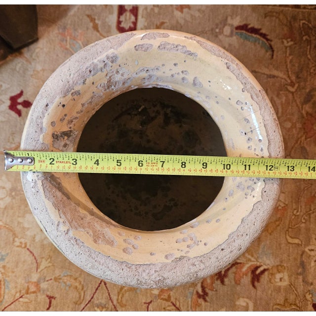 19th Century Glazed Antique French Confit Pot, Vessel , Olive Jar For Sale - Image 15 of 15