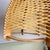 Large Portuguese Rustic Wood and Rattan Hanging Lamp, 1960s For Sale - Image 10 of 15
