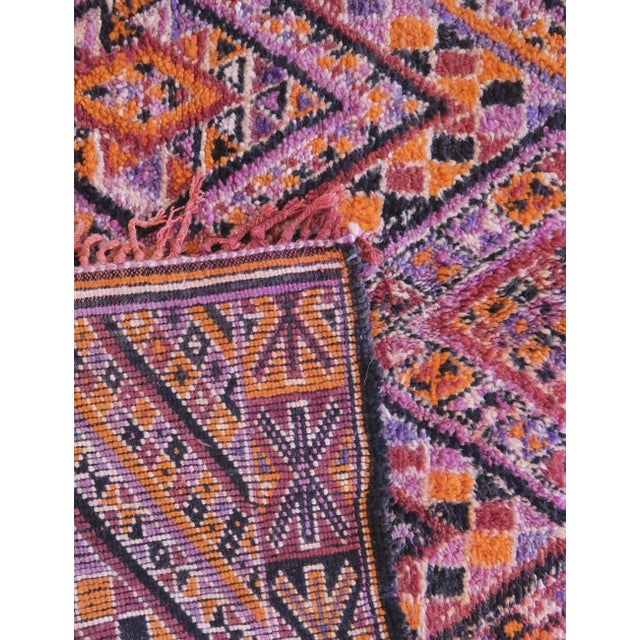 Lavender 1980s Beni Mguild Rug - 10.7 X 6.1 Ft For Sale - Image 8 of 9