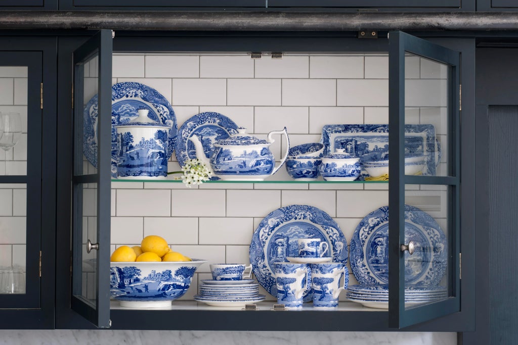 Spode Blue Italian Spice Jars, Set of 6 | Neiman Marcus