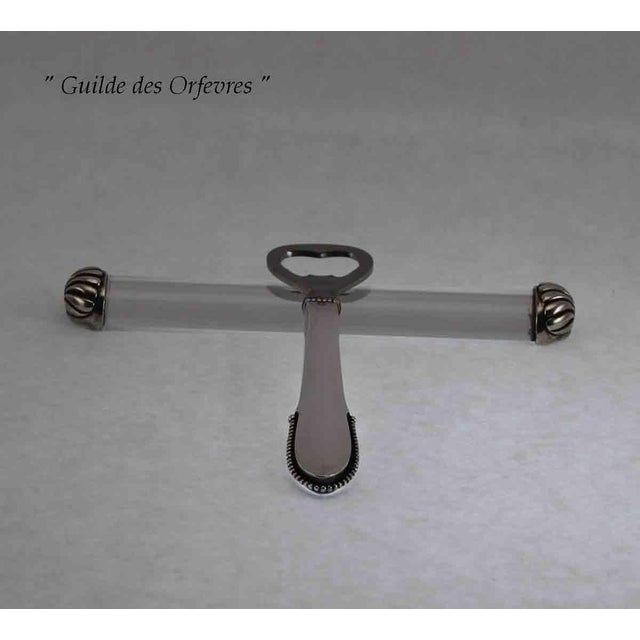 Georg Jensen 1960s Georg Jensen Sterling Silver Bottle Opener Beaded. For Sale - Image 4 of 16