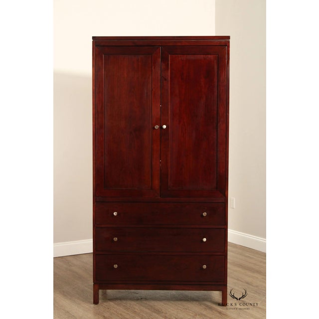 Stickley Metropolitan Collection Cherry Door Chest For Sale - Image 10 of 11