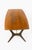 Danish coffee table with Riopalisander top and black lacquered feet connected with a brass rod Cites certificate included
