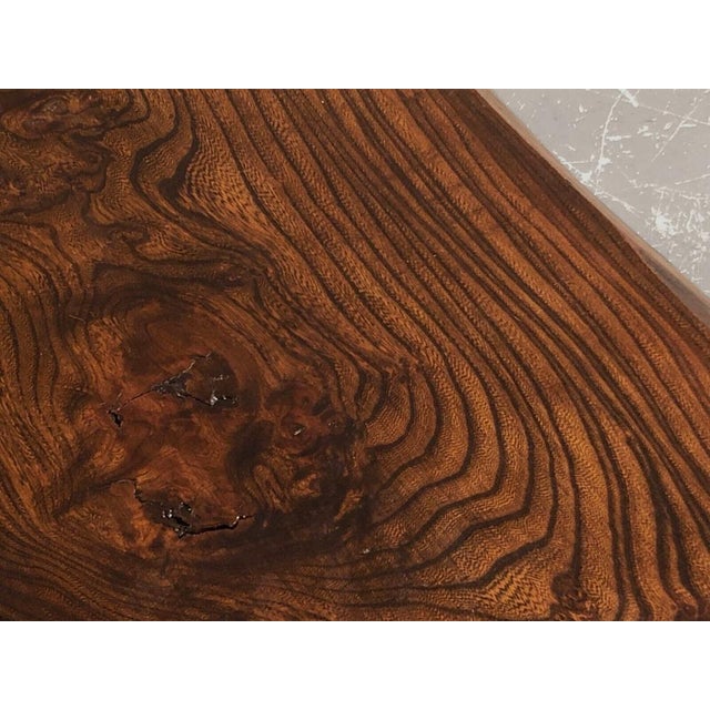 Gouge-cut Wooden Coffee Table, France, 1950s For Sale - Image 16 of 18