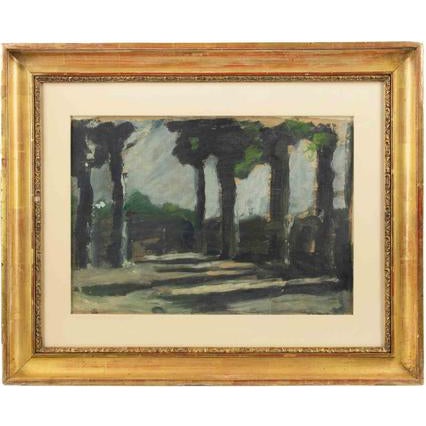 Mario Sironi, Bush, Mixed Media, 1925 For Sale