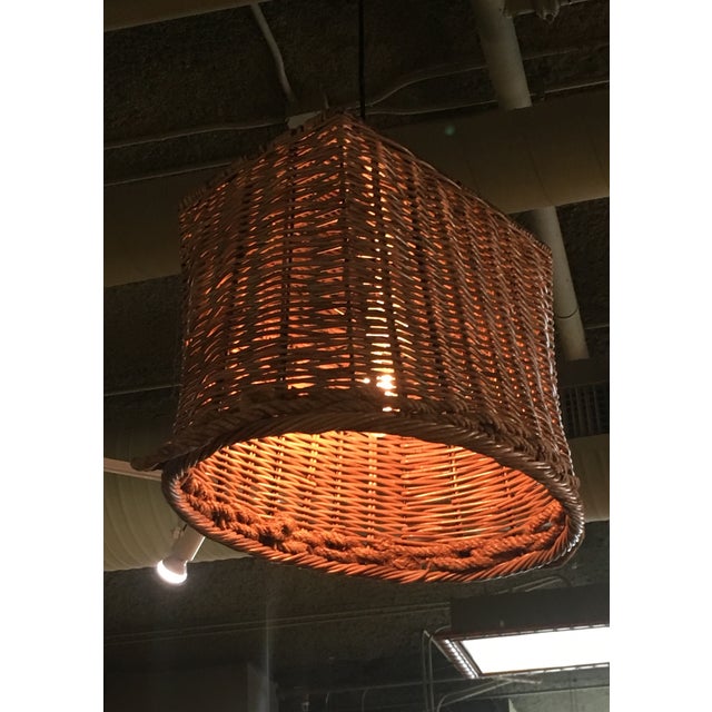 Basket Hanging Light Fixture Chairish