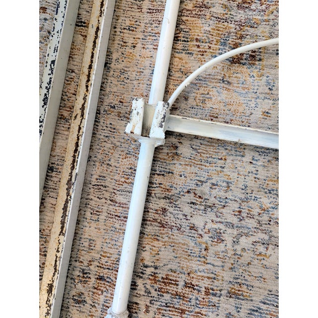 Antique Cast Iron Twin Bed Frame White For Sale - Image 12 of 13