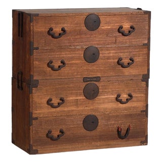 Antique Japanese Tansu Cabinet For Sale