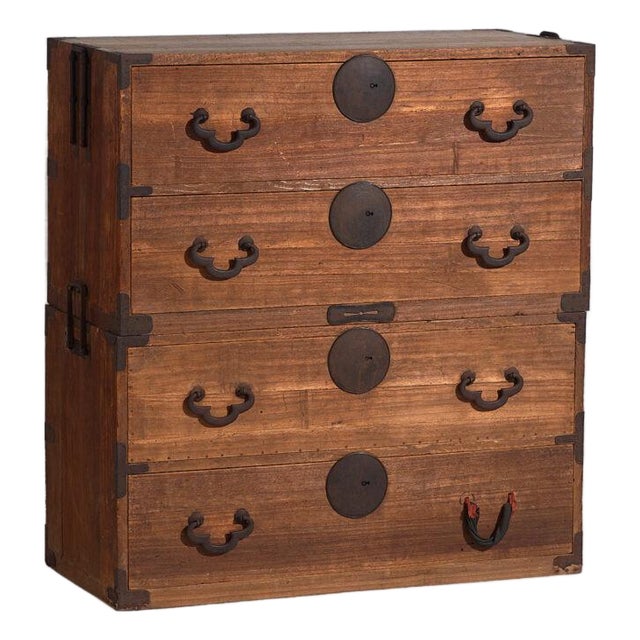 Antique Japanese Tansu Cabinet For Sale