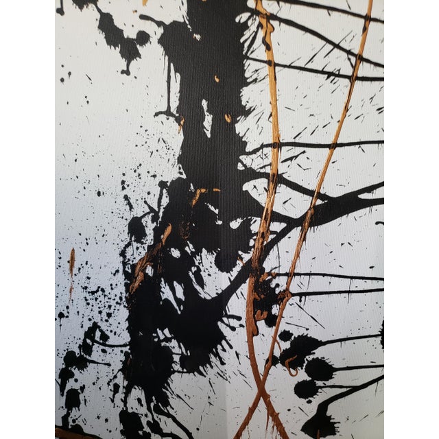 Virginia Dutton Abstract Ink and Acrylic Painting, “Torso” 2015 For Sale - Image 9 of 10