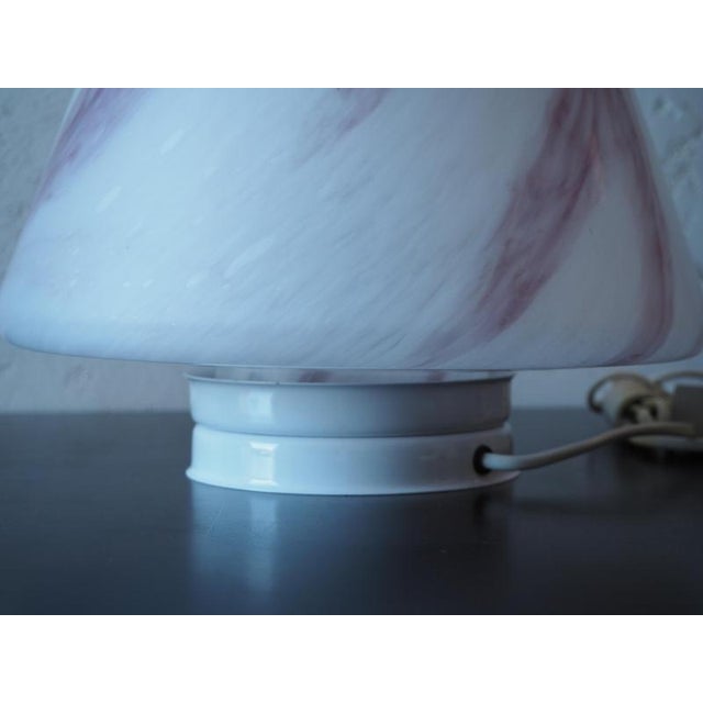 Mid-Century Glass Table Lamp, Europe, 1980 For Sale - Image 9 of 13