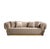 Contemporary New Luna 3–Piece Channel Tufted Gold Accent Luxury Sofa Set - Sofa , Loveseat & Chair For Sale - Image 3 of 18