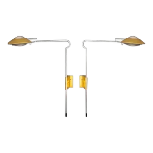 Pair 0f Cedric Hartman Retractable Sconces