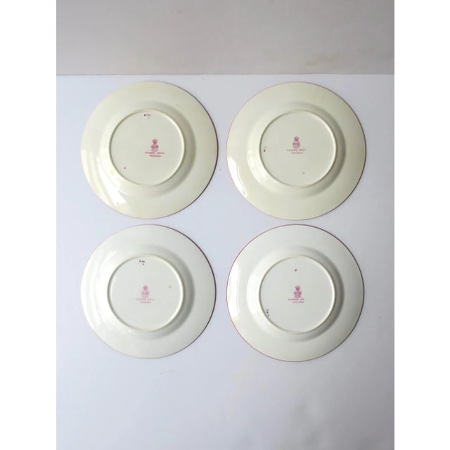English Minton Porcelain Plates for Rhodes Bros Tacoma, Set of 4 For Sale - Image 9 of 10
