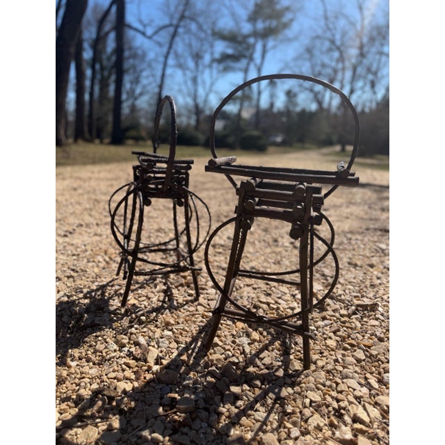 Early 21st Century Pair of Adirondack Twig Cigar Box Tables For Sale - Image 5 of 6