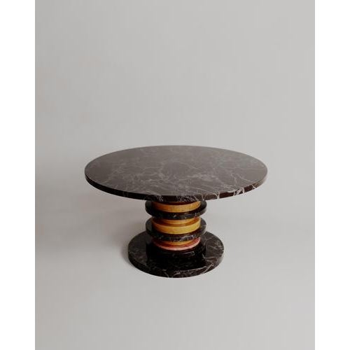 Stacked Silhouette Marble Sun Dining Table by Esther Knopfler For Sale - Image 4 of 8